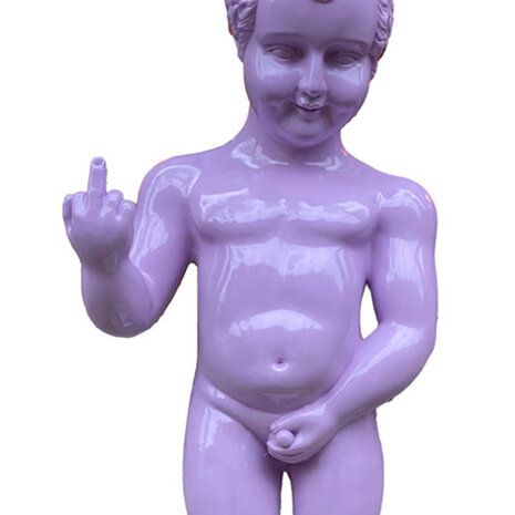 Melting Pot - Beeld Manneken Pis Fuck You Lila 20x45cm Melting Pot - Beeld Manneken Pis Fuck You Lila 20x45cm
