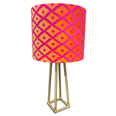 Melting Pot - Tafel Lamp Voet Pyramide Brons Metaal 16x48cm Melting Pot - Tafel Lamp Voet Pyramide Brons Metaal 16x48cm