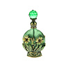 Melting Pot - Parfumflesje Bloemen Groen Goud Glas 5x9cm Melting Pot - Parfumflesje Bloemen Groen Goud Glas 5x9cm