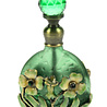 Melting Pot - Parfumflesje Bloemen Groen Goud Glas 5x9cm Melting Pot - Parfumflesje Bloemen Groen Goud Glas 5x9cm