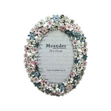 Melting Pot - Fotolijstje Ovaal Bloemen Multi Strass 17x21cm - foto 10x15cm Melting Pot - Fotolijstje Ovaal Bloemen Multi Strass 17x21cm - foto 10x15cm