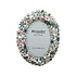 Fotolijstje Ovaal Bloemen Multi Strass 17x21cm - foto 10x15cm