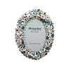 Melting Pot - Fotolijstje Ovaal Bloemen Multi Strass 17x21cm - foto 10x15cm