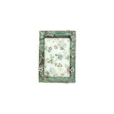 Melting Pot - Fotolijstje Mini Bloemen Antiek Groen Strass 6x9cm - foto 4x7cm Melting Pot - Fotolijstje Mini Bloemen Antiek Groen Strass 6x9cm - foto 4x7cm