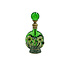 Parfumflesje Bloemen Groen Goud Glas 5x9cm
