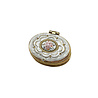 Melting Pot - Doosje Ovaal Bloem Wit Goud Metaal 5x4cm