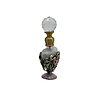 Melting Pot - Parfumflesje Hartje Roze Multi Glas Strass 4x8cm