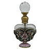 Melting Pot - Parfumflesje Hartje Roze Multi Glas Strass 4x8cm
