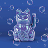 Donkey - Lucky Cat Shiny Bubble Blue 10x15cm zwaaiend Donkey - Lucky Cat Shiny Bubble Blue 10x15cm zwaaiend