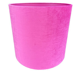 Colmore - Lampenkap Magenta Velours op Transparant 40x40cm Colmore - Lampenkap Magenta Velours op Transparant 40x40cm