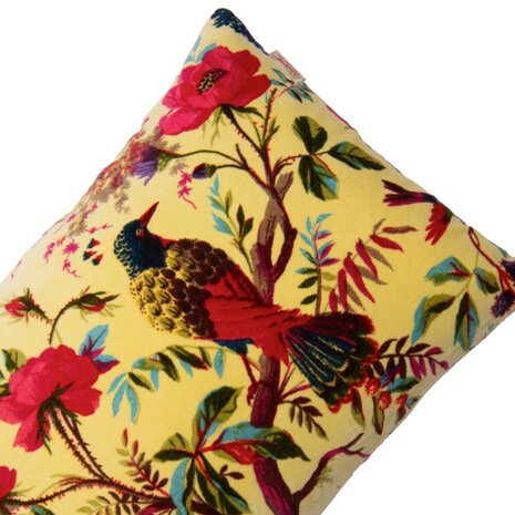 Imbarro - Sierkussen Royal Paradise Banana Velours 60x40cm Imbarro - Sierkussen Royal Paradise Banana Velours 60x40cm