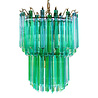 Colmore - Kroonluchter Pegels Groen Blauw Glas 50x68cm Colmore - Kroonluchter Pegels Groen Blauw Glas 50x68cm