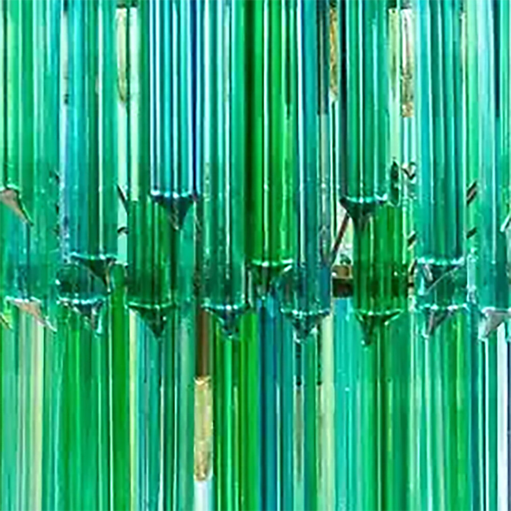 Colmore - Kroonluchter Pegels Groen Blauw Glas 50x68cm Colmore - Kroonluchter Pegels Groen Blauw Glas 50x68cm