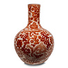 Melting Pot - Grote Chinese Vaas Rode Draak Keramiek 38x55cm Handbeschilderd