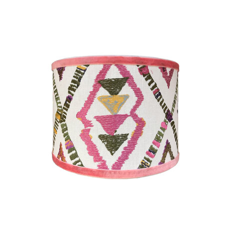 Melting Pot - Lampenkap Puglia Multicolor 20x15cm met bies Melting Pot - Lampenkap Puglia Multicolor 20x15cm met bies
