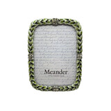 Melting Pot - Fotolijstje Blaadjes Groen Strass Metaal 10x13cm - foto 9x12cm Melting Pot - Fotolijstje Blaadjes Groen Strass Metaal 10x13cm - foto 9x12cm