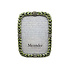 Fotolijstje Blaadjes Groen Strass Metaal 10x13cm - foto 9x12cm Fotolijstje Blaadjes Groen Strass Metaal 10x13cm - foto 9x12cm