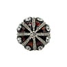 Melting Pot - Sieraad Doosje Mini Kroon Strass Rood Zilver Metaal 4x4cm Melting Pot - Sieraad Doosje Mini Kroon Strass Rood Zilver Metaal 4x4cm