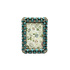 Fotolijstje Bladeren Turquoise Strass Metaal 6x9cm - foto 4x6cm Fotolijstje Bladeren Turquoise Strass Metaal 6x9cm - foto 4x6cm