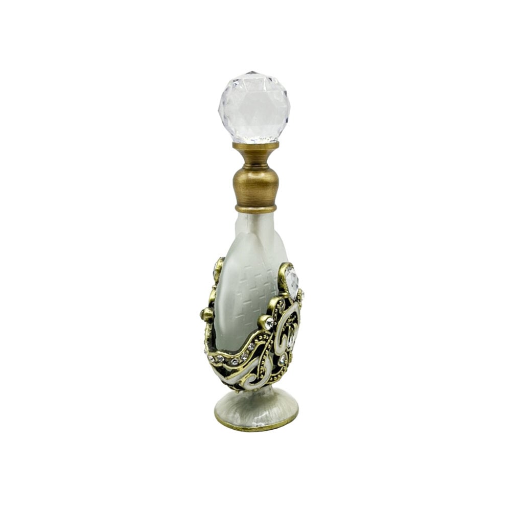 Melting Pot - Parfumflesje Rond Helder Strass Goud Glas 5x10cm Melting Pot - Parfumflesje Rond Helder Strass Goud Glas 5x10cm
