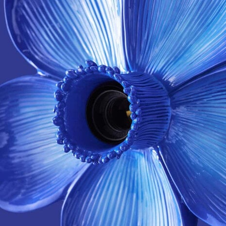 Werns - Wand Lamp Flower Blauw 31x33cm Werns - Wand Lamp Flower Blauw 31x33cm