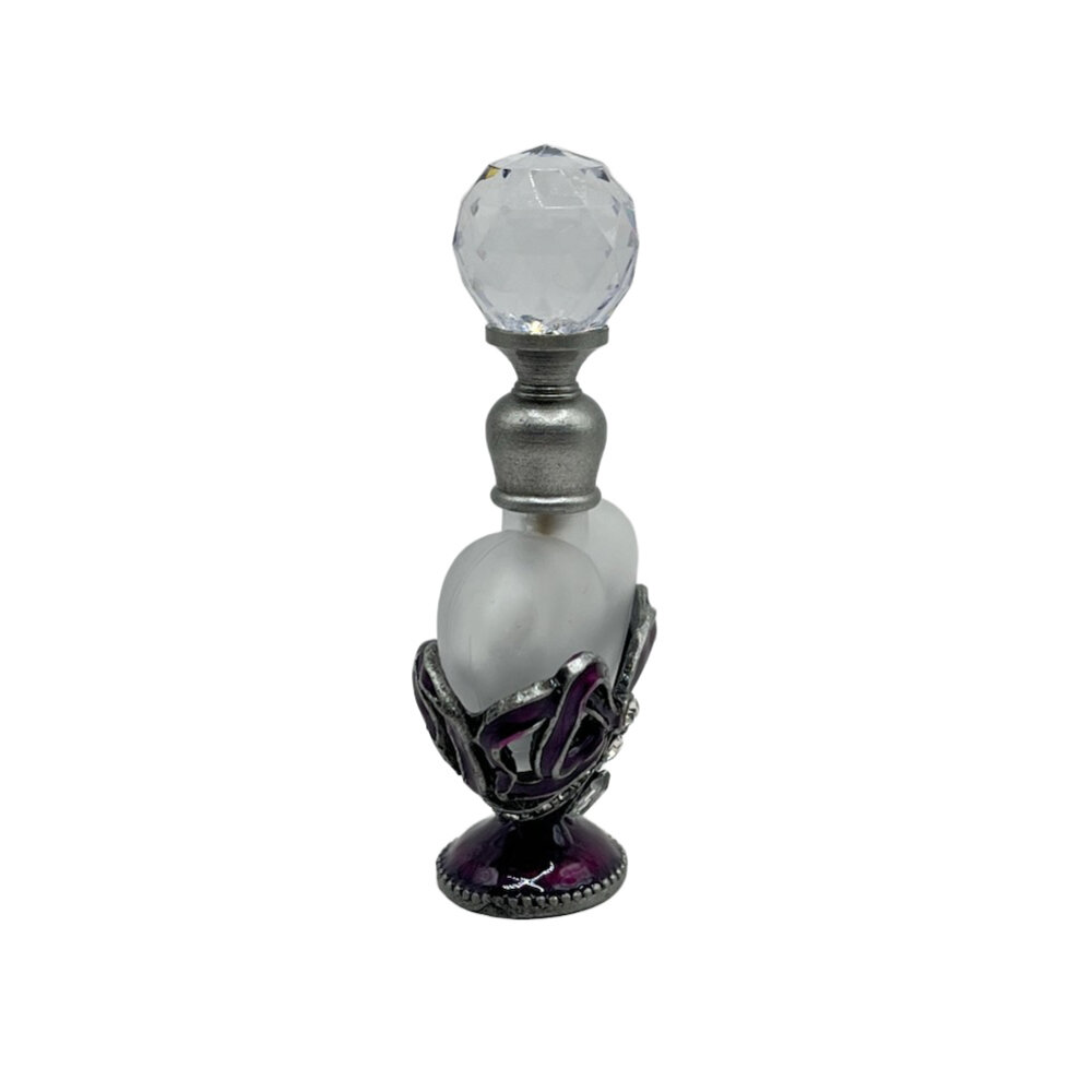 Melting Pot - Parfumflesje Hartje Strik Paars Glas 4x8cm Melting Pot - Parfumflesje Hartje Strik Paars Glas 4x8cm