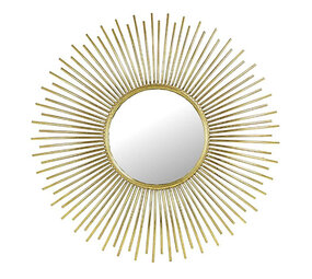 Melting Pot - Spiegel Rond Zon Goud Metaal 76x76cm