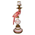 Kandelaar Papegaai Roze-Wit Goud 14x40cm Kandelaar Papegaai Roze-Wit Goud 14x40cm