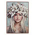 Schilderij Girl Flower Hat Canvas 70x100cm Houten Lijst Schilderij Girl Flower Hat Canvas 70x100cm Houten Lijst
