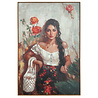 Melting Pot - Schilderij Girl with Handbag Canvas 80x120cm Houten Lijst Melting Pot - Schilderij Girl with Handbag Canvas 80x120cm Houten Lijst