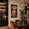 Melting Pot - Schilderij Lady Butterfly Left Canvas 70x140cm Houten Lijst Melting Pot - Schilderij Lady Butterfly Left Canvas 70x140cm Houten Lijst