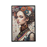 Melting Pot - Schilderij Woman Diamonds Left Canvas 40x60cm Zwarte Lijst Melting Pot - Schilderij Woman Diamonds Left Canvas 40x60cm Zwarte Lijst