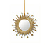 Spiegeltje Rond Flames Stars Antiek Goud 15x15cm Spiegeltje Rond Flames Stars Antiek Goud 15x15cm