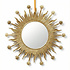Spiegel Rond Flames Stars Antiek Goud 40x40cm Spiegel Rond Flames Stars Antiek Goud 40x40cm