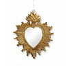 Melting Pot - Spiegeltje Hart Lotus Spikes Antiek Goud 20x25cm Melting Pot - Spiegeltje Hart Lotus Spikes Antiek Goud 20x25cm