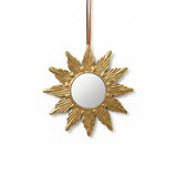 Melting Pot - Spiegeltje Rond Ster Antiek Goud Messing 15x15cm