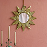 Melting Pot - Spiegeltje Rond Ster Antiek Goud Messing 25x25cm Melting Pot - Spiegeltje Rond Ster Antiek Goud Messing 25x25cm
