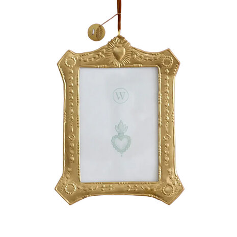 Melting Pot - Fotolijstje Hartje Antiek Goud Messing 13x20cm - foto 10x15cm Melting Pot - Fotolijstje Hartje Antiek Goud Messing 13x20cm - foto 10x15cm
