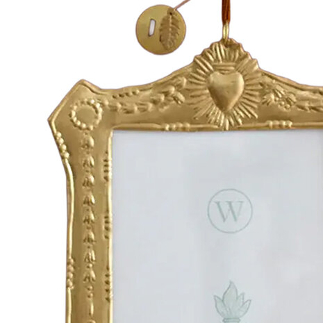 Melting Pot - Fotolijstje Hartje Antiek Goud Messing 13x20cm - foto 10x15cm Melting Pot - Fotolijstje Hartje Antiek Goud Messing 13x20cm - foto 10x15cm