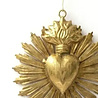 Melting Pot - Wand Ornament Mini Stralend Hart Antiek Goud 11x12cm Melting Pot - Wand Ornament Mini Stralend Hart Antiek Goud 11x12cm