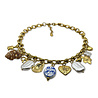 Melting Pot Exclusive - Ketting Summer Schakels met Bedels Verguld RVS 40cm Melting Pot Exclusive - Ketting Summer Schakels met Bedels Verguld RVS 40cm