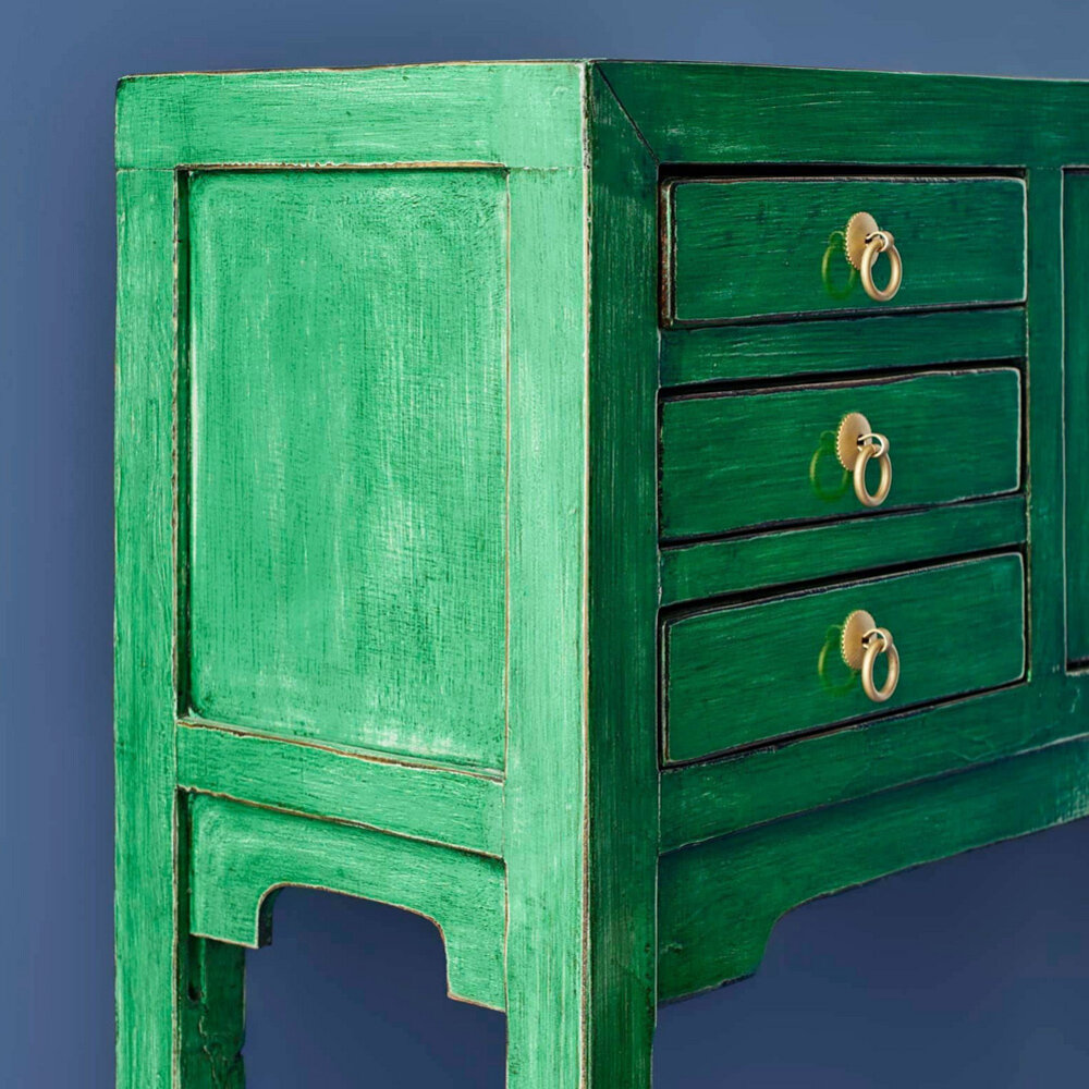 Melting Pot - Dressoir & Ladekast Dynasty Vintage Groen Hout 100x87x26cm Melting Pot - Dressoir & Ladekast Dynasty Vintage Groen Hout 100x87x26cm