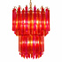 Kroonluchter Pegels Fuchsia Oranje Glas 50x68cm Kroonluchter Pegels Fuchsia Oranje Glas 50x68cm