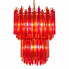 Colmore - Kroonluchter Pegels Fuchsia Oranje Glas 50x68cm