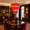 Colmore - Kroonluchter Pegels Fuchsia Oranje Glas 50x68cm