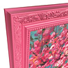 Colmore - Schilderij Henry Giraf Multicolor Acryl 80x80cm Roze Sierlijst