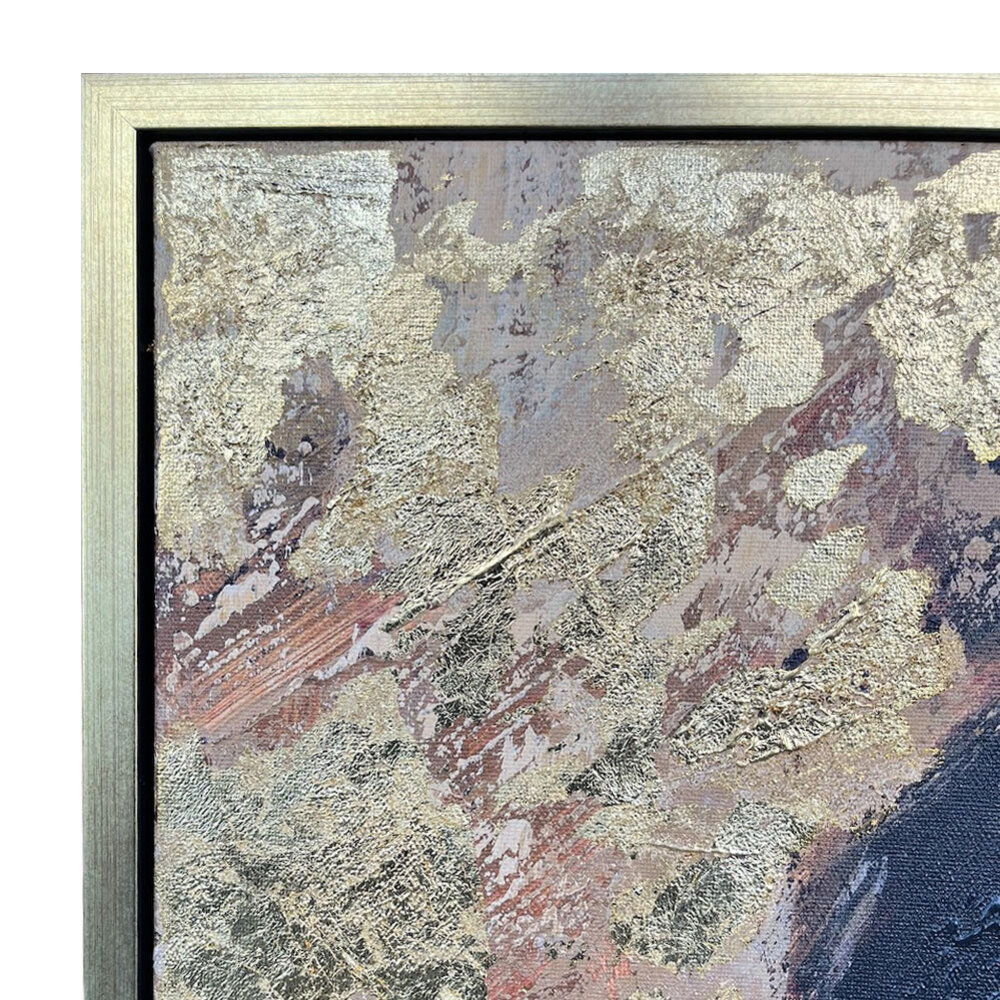 Colmore - Schilderij Paige Woman Zwart Goud Acryl 90x120cm Gouden Lijst