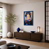 Colmore - Schilderij May Asian Woman Zwart Blauw Acryl 90x120cm Blauwe Sierlijst Colmore - Schilderij May Asian Woman Zwart Blauw Acryl 90x120cm Blauwe Sierlijst