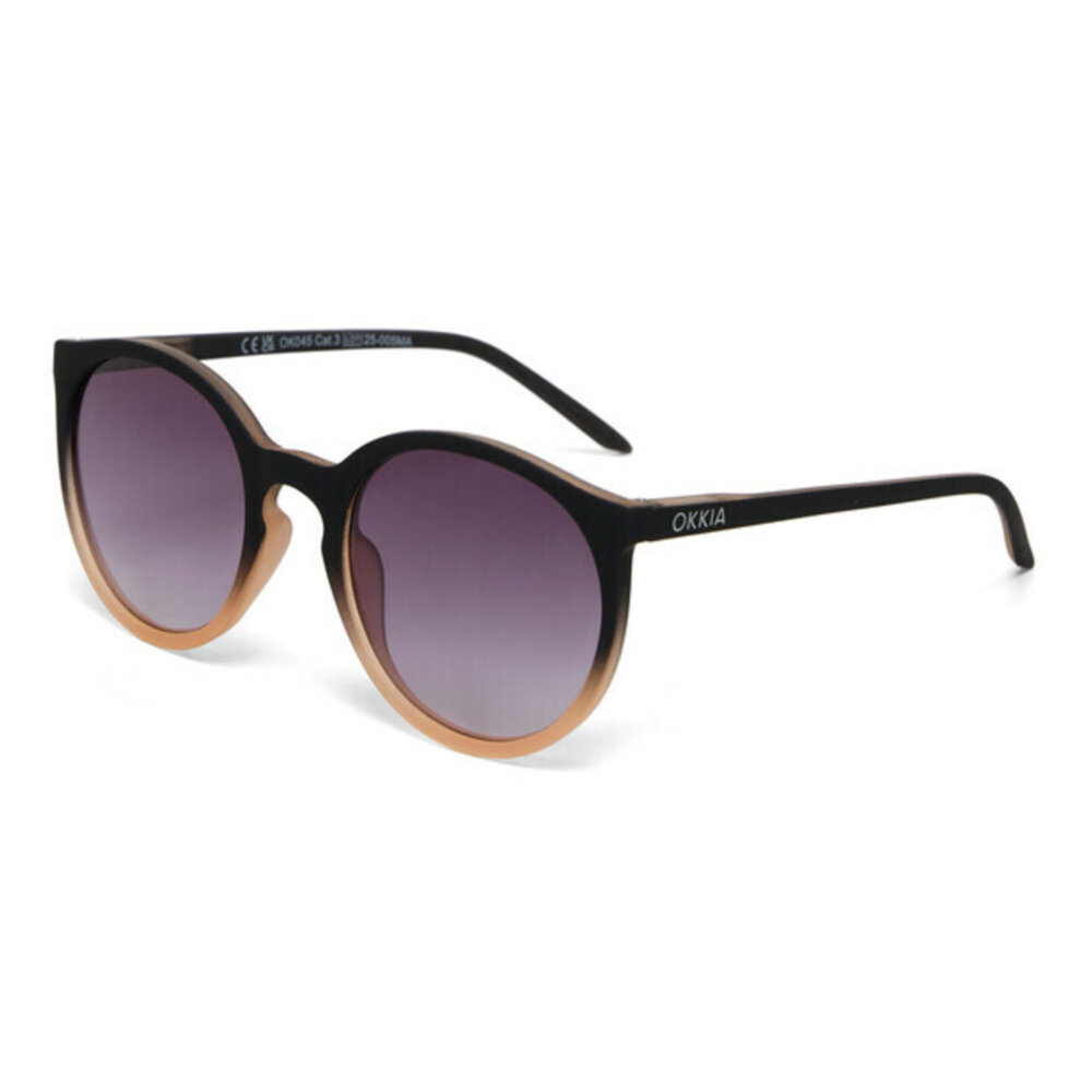Okkia - Zonnebril BERLINO Round Black Rose OK045-BP