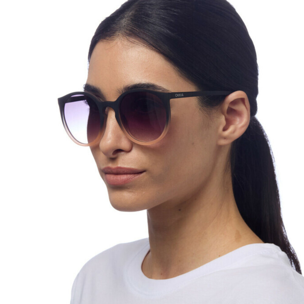 Okkia - Zonnebril BERLINO Round Black Rose OK045-BP